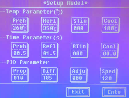 The machine has precise temperature control